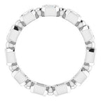 Bezel-Set Beaded Eternity Band