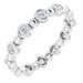 Bezel-Set Beaded Eternity Band