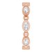 Bezel-Set Beaded Eternity Band
