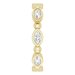 Bezel-Set Beaded Eternity Band