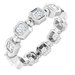Bezel-Set Beaded Eternity Band