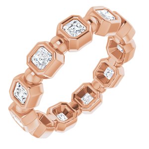 Bezel-Set Beaded Eternity Band