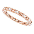 Bezel-Set Beaded Eternity Band