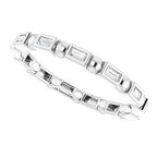 Bezel-Set Beaded Eternity Band