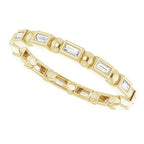 Bezel-Set Beaded Eternity Band