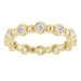 Bezel-Set Beaded Eternity Band
