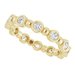 Bezel-Set Beaded Eternity Band