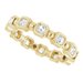 Bezel-Set Beaded Eternity Band