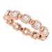 Bezel-Set Beaded Eternity Band