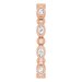 Bezel-Set Beaded Eternity Band