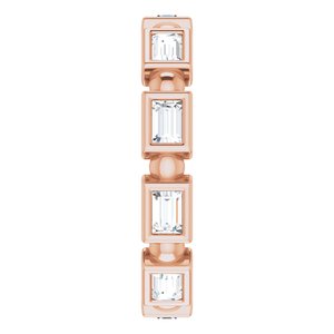 Bezel-Set Beaded Eternity Band