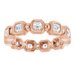 Bezel-Set Beaded Eternity Band