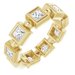 Bezel-Set Beaded Eternity Band