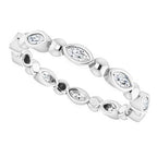 Bezel-Set Beaded Eternity Band