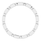 Bezel-Set Beaded Eternity Band