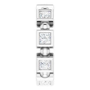 Bezel-Set Beaded Eternity Band