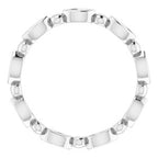Bezel-Set Beaded Eternity Band