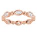 Bezel-Set Beaded Eternity Band