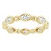 Bezel-Set Beaded Eternity Band