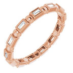 Bezel-Set Beaded Eternity Band
