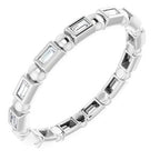Bezel-Set Beaded Eternity Band