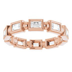 Bezel-Set Beaded Eternity Band