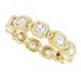 Bezel-Set Beaded Eternity Band