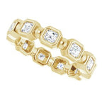 Bezel-Set Beaded Eternity Band