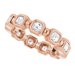 Bezel-Set Beaded Eternity Band