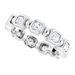 Bezel-Set Beaded Eternity Band