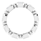 Bezel-Set Beaded Eternity Band