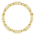 Bezel-Set Beaded Eternity Band