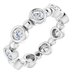 Bezel-Set Beaded Eternity Band