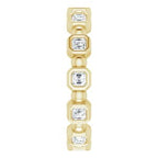 Bezel-Set Beaded Eternity Band