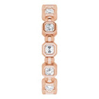 Bezel-Set Beaded Eternity Band