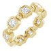 Bezel-Set Beaded Eternity Band