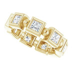 Bezel-Set Beaded Eternity Band