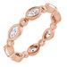 Bezel-Set Beaded Eternity Band