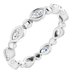 Bezel-Set Beaded Eternity Band