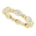 Bezel-Set Beaded Eternity Band