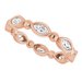 Bezel-Set Beaded Eternity Band