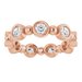 Bezel-Set Beaded Eternity Band