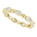 Bezel-Set Beaded Eternity Band