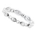 Bezel-Set Beaded Eternity Band