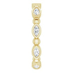 Bezel-Set Beaded Eternity Band