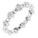 Bezel-Set Beaded Eternity Band
