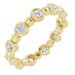 Bezel-Set Beaded Eternity Band