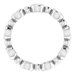 Bezel-Set Beaded Eternity Band