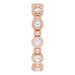 Bezel-Set Beaded Eternity Band