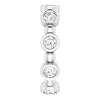 Bezel-Set Beaded Eternity Band